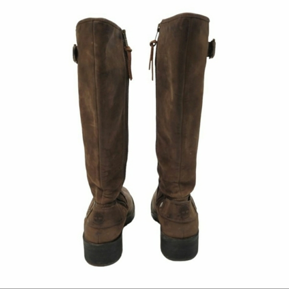 Timberland Lexiss Tall Nubuck Distressed Leather Waterproof Boots 8.5 - Picture 6 of 11